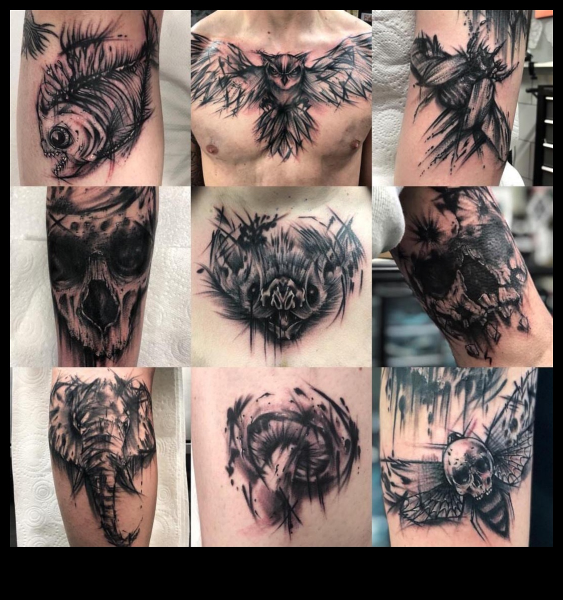 Abstraktas izteiksmes tetovējumi, kas salauž pelējumu 2 Abstraktas izpausmes: netradicionālā iekļaušana tetovējumu dizainā