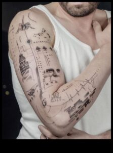 Mākslīgā saplūšana: kur radošums satiekas ar ādu tetovējumos